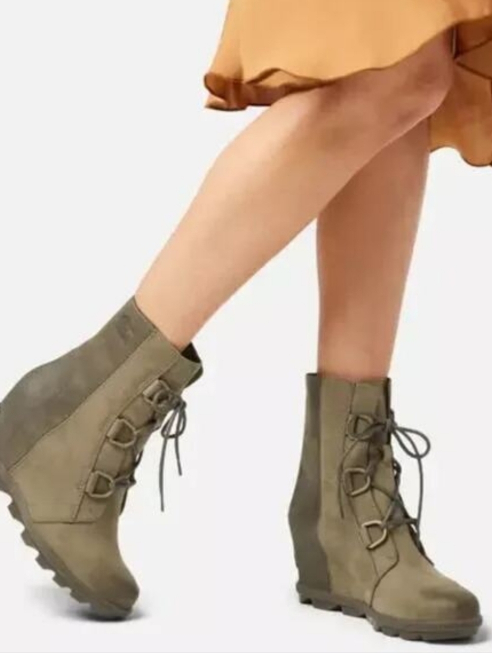 SOREL Joan Of Arctic Wedge II Winter Leather Boot In Alpine Tundra